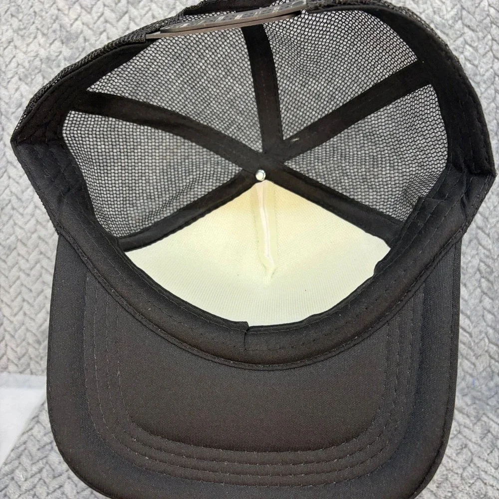 Black White Dice Embroidered Trucker Hat Snapback Mesh Cap 0887